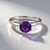 Anello in argento con Ametista Siberiana