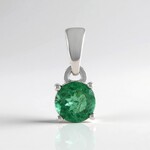 Ciondolo in argento con Apatite Verde
