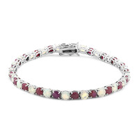 Edelstein-Silberarmband