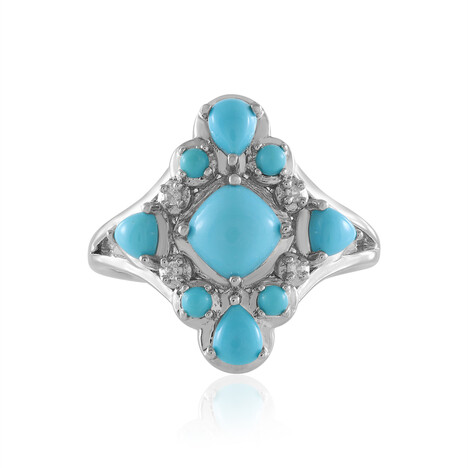 Bague en argent et Turquoise Sleeping Beauty