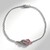 Bracelet en argent et Tourmaline rose du Nigéria