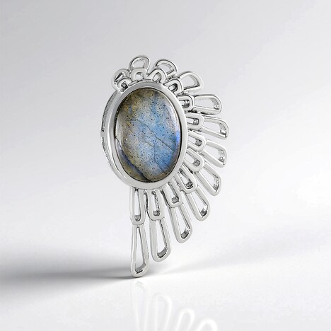 Ciondolo in argento con Labradorite (MONOSONO COLLECTION)