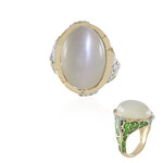 Anello in argento con Pietra di Luna Bianca (Adela Silber)