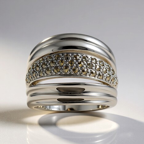 Anello in argento con Marcassite (Annette classic)