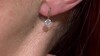 Pendientes en plata con Topacio blanco