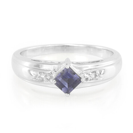 Anillo en plata con Iolita de Orissa