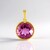 Ciondolo in argento con Fluorite Rosa