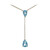 Blauer Apatit-Goldcollier (CIRARI)