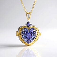 Collana in argento con Tanzanite