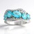 Anello in argento con Apatite Blu (de Melo Essence)