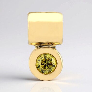 Pendentif en or et Diamant VS1 jaune (Annette)