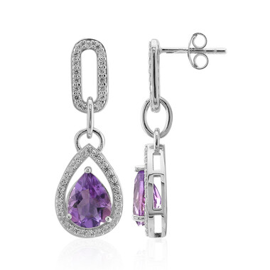 Amethyst-Silberohrringe