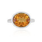 Oranger Quarz-Silberring (MONOSONO COLLECTION)
