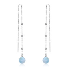 Orecchini in argento con Larimar