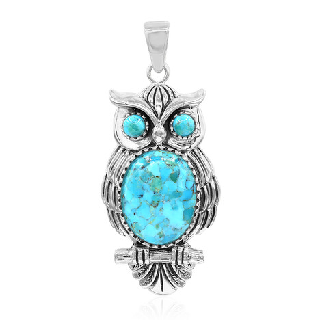 Blauer Kingman Mohave-Türkis-Silberanhänger (Art of Nature)