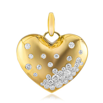 9K VVS1 (G) Diamond Gold Pendant (Annette)