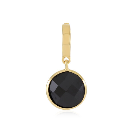Zilveren hanger met een zwarte spinel