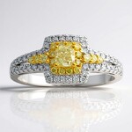 Anello in oro con Diamante Giallo SI2 (CIRARI)