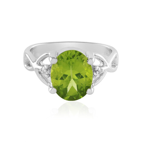 Anillo en plata con Peridoto