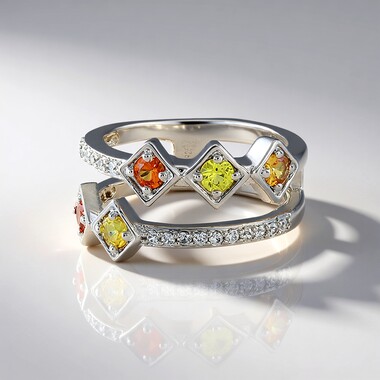 Anillo en plata con Zafiro