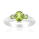 Anello in argento con Peridoto Jilin (Pallanova)