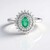 Anello in argento con Smeraldo Colombiano
