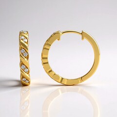 Orecchini in oro con Diamante SI1 (G) (Annette)
