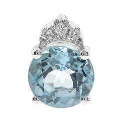 Ciondolo in oro con Acquamarina Brasiliana AAA