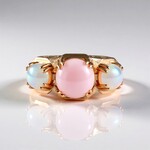 Anello in argento con Opale Rosa (Dallas Prince Designs)