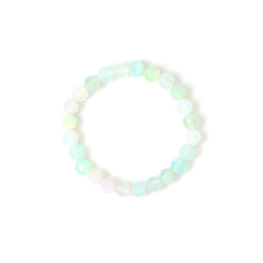 Grüner Achat-Armband (Adela Silber)