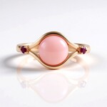 Anello in argento con Opale Rosa (KM by Juwelo)