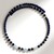 Collana rigida in acciaio con Zaffiro Blu (Riya)