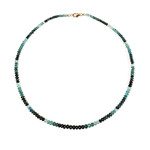Collier en or et Indicolite