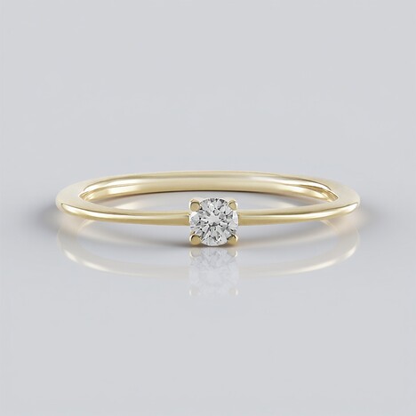 Anello in oro con Diamante IF (G)
