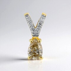 Ciondolo in oro con Diamante Cognac d'Argyle I3 (Mark Tremonti)