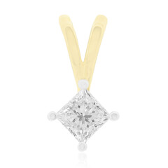Gouden hanger met een Diamant SI1 (G)