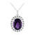Collier en argent et Améthyste du Maroc
