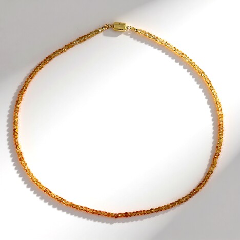 Collana in argento con Topazio Imperiale (Adela Silber)