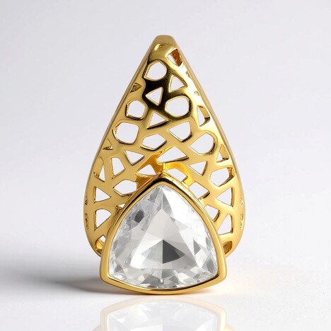 Ciondolo in oro con Zircone (Ornaments by de Melo)