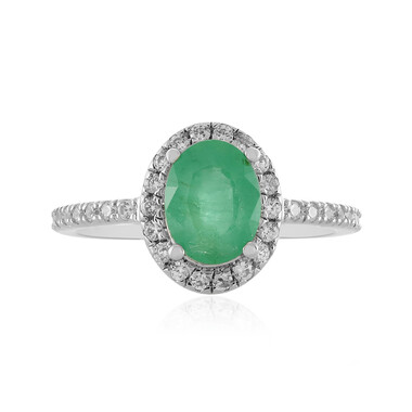 Anello in argento con Smeraldo Etiope