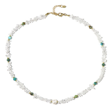 Edelstein-Silberhalskette (Riya)