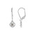 Boucles d'oreilles en argent et Diamant champagne I3