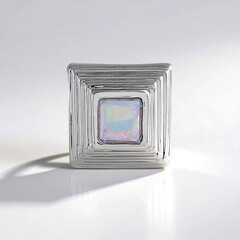 Ciondolo in argento con Opale di Welo