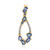 9K Blue Sapphire Gold Pendant