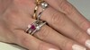 Ring met edelstenen