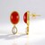 Orecchini in argento con Corniola (KM by Juwelo)