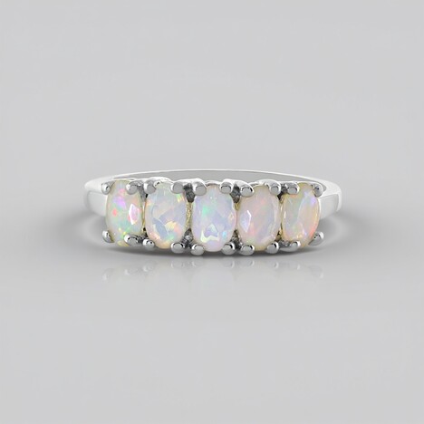 Anello in argento con Opale di Welo