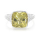 Zilveren ring met een olijven kwarts
