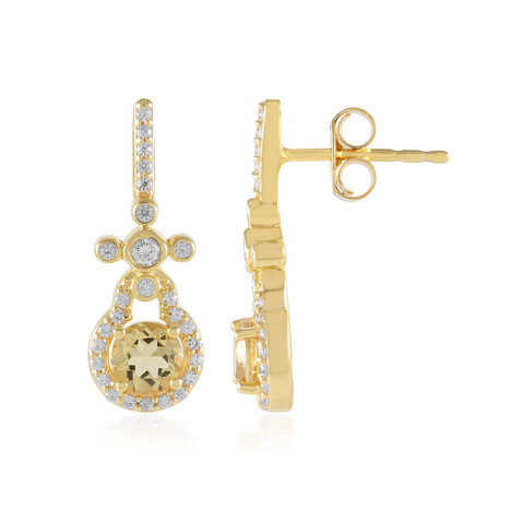 Orecchini in argento con Berillo Giallo