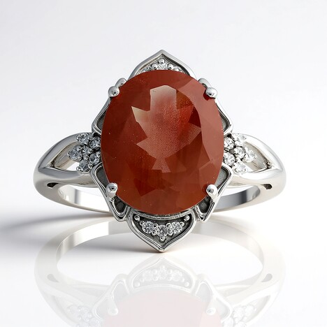 Anello in oro con Pietra del Sole dell'Oregon